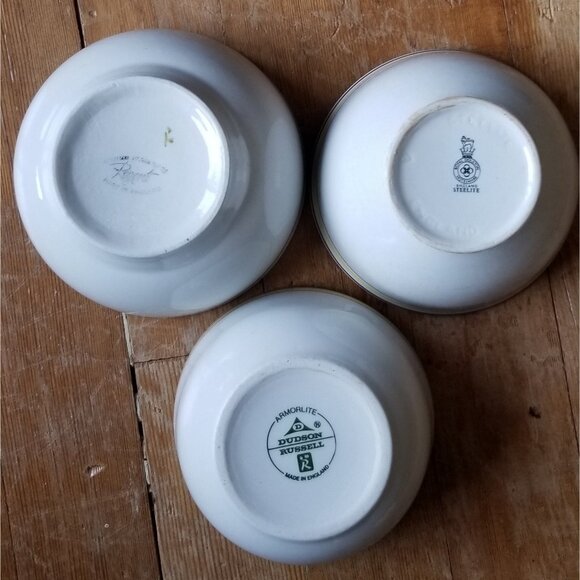 3 Vintage Restaurant Bowls Hotel Ware Royal Doulton, Dudson Russell, Regent - Picture 2 of 2